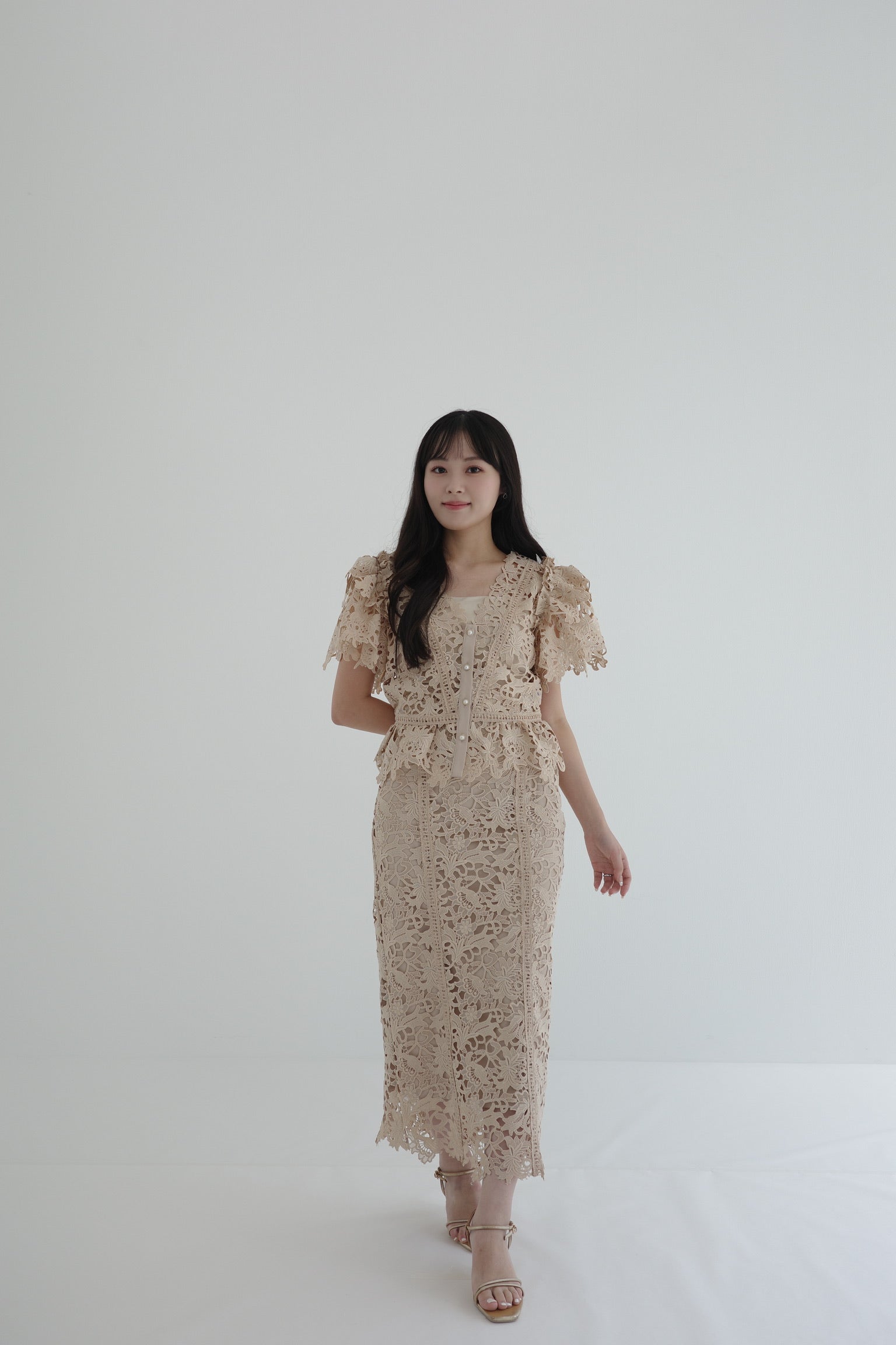 着用モデル：156cm カラー：beige 【ボトムス】サイズ：SS