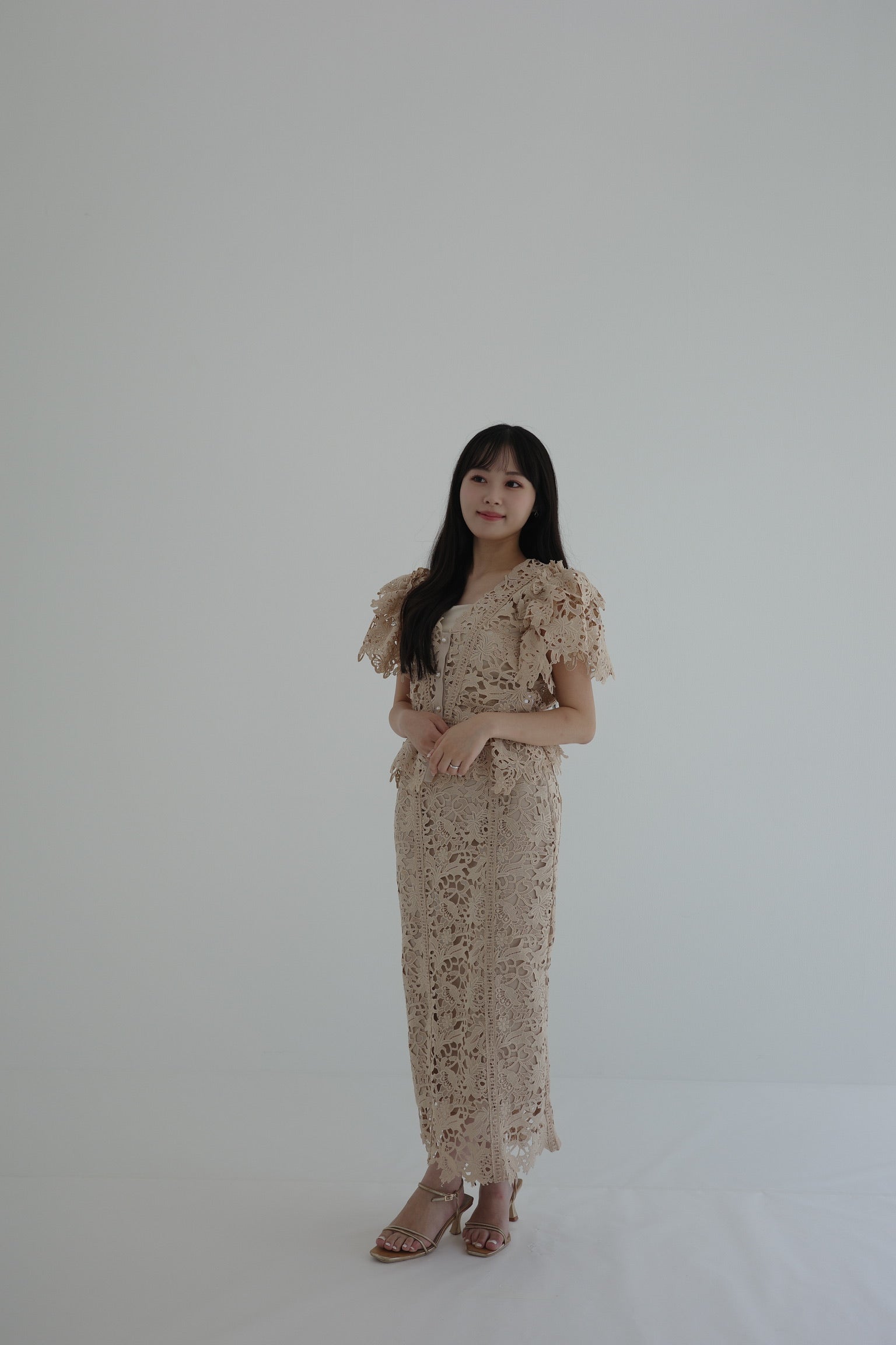 着用モデル：156cm カラー：beige 【ボトムス】サイズ：SS