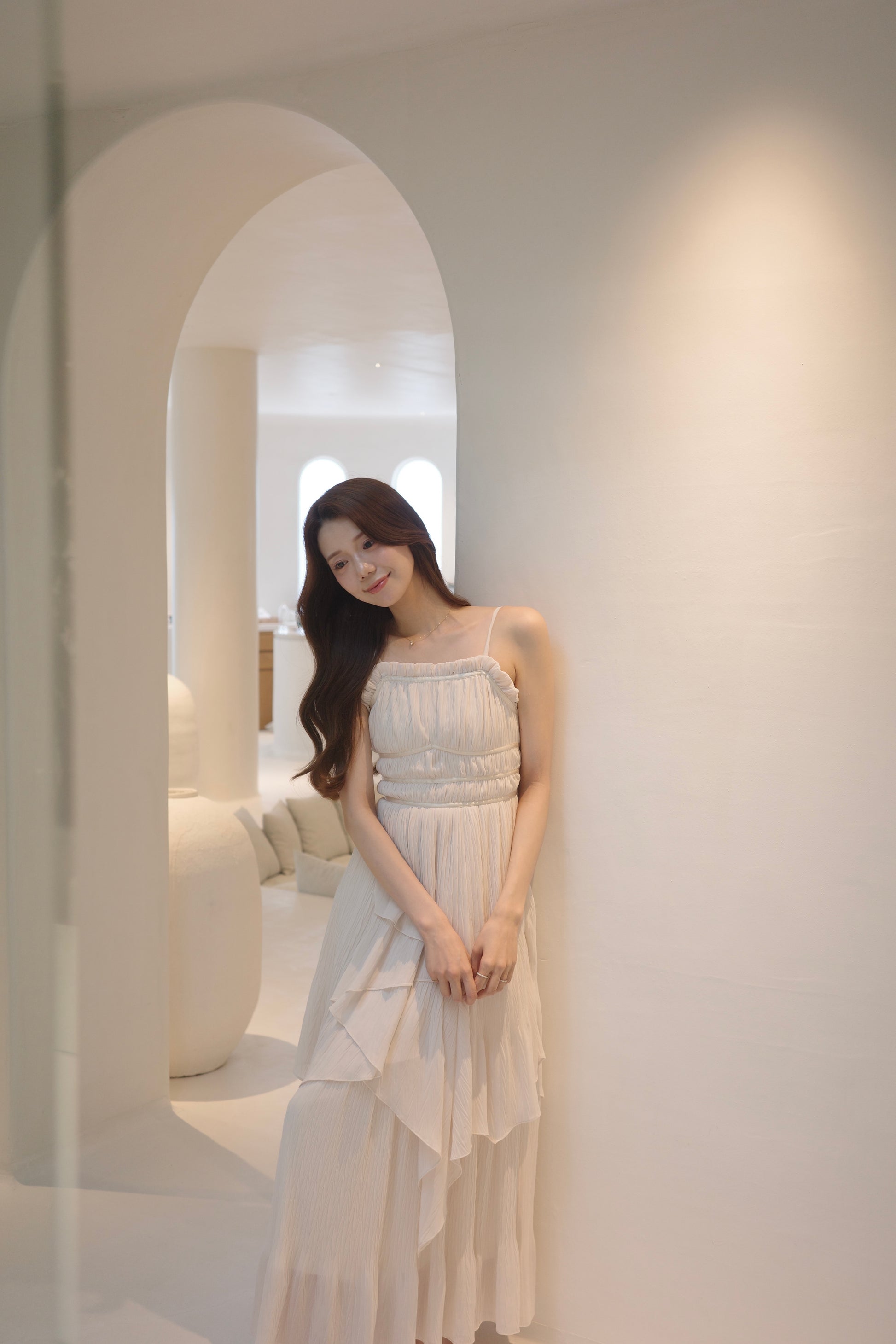 着用モデル：171cm サイズ：MM カラー：ivory