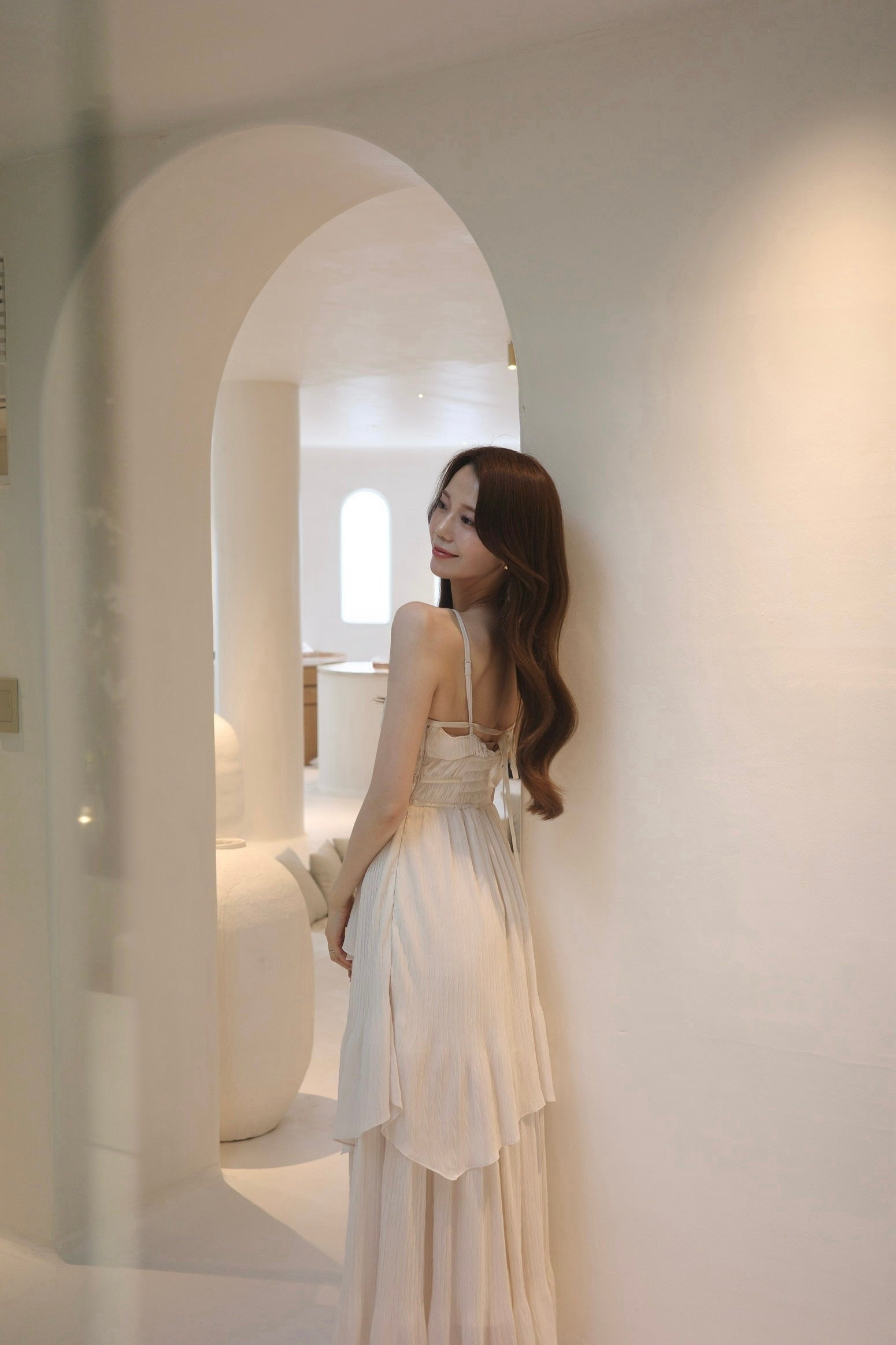 着用モデル：171cm サイズ：MM カラー：ivory