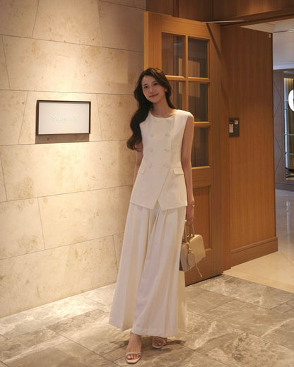 着用モデル：171cm カラー：ivory 【ボトムス】サイズ：MM【バッグ】カラー：beige