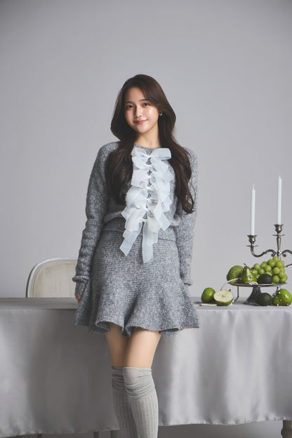 モデル身長：167cm 【セットアップ】カラー：grey