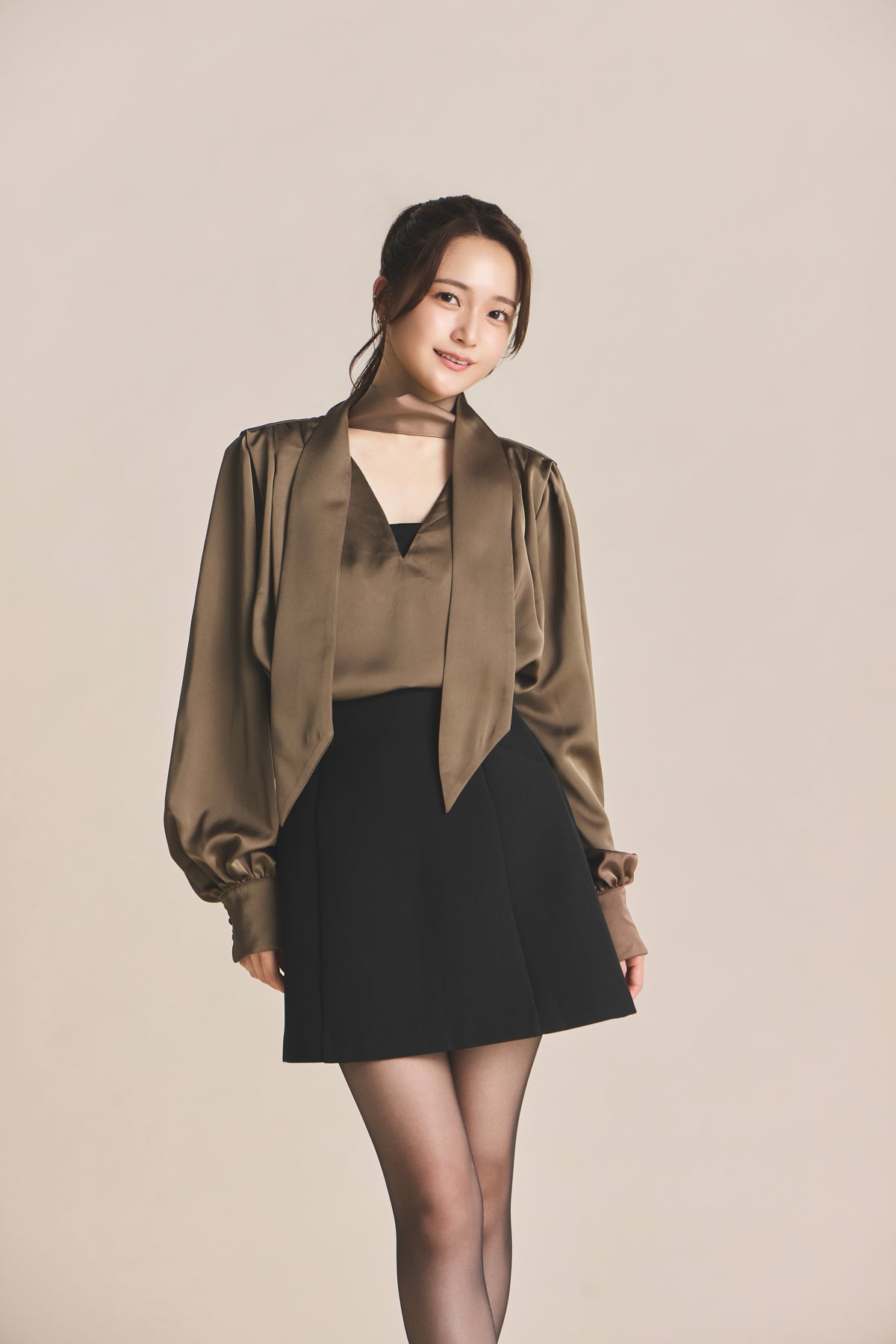 モデル身長：167cm 【トップス】カラー：brown