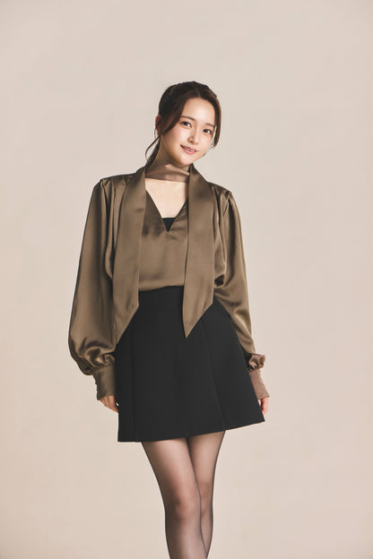 モデル身長：167cm 【トップス】カラー：brown