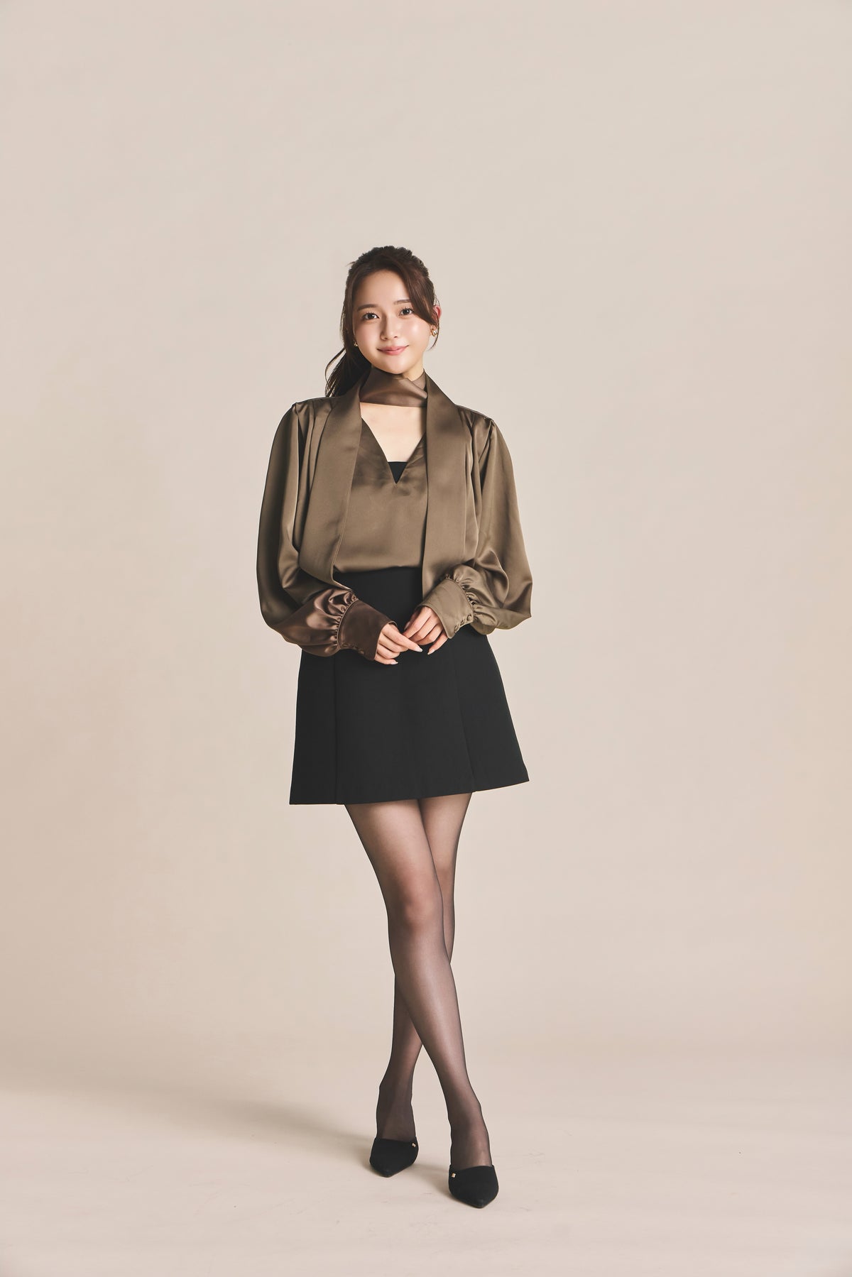 モデル身長：167cm 【トップス】カラー：brown