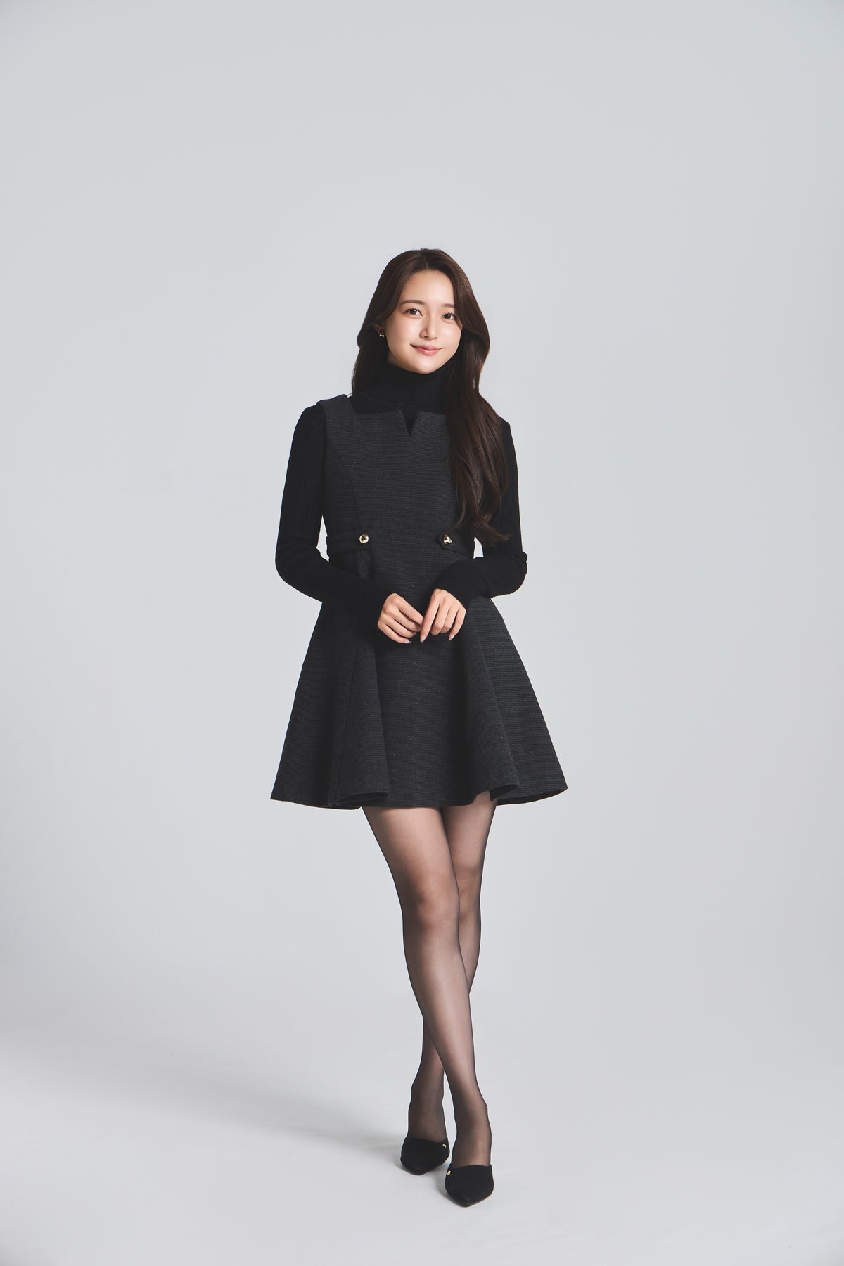 モデル身長：167cm 【ワンピース】カラー：black