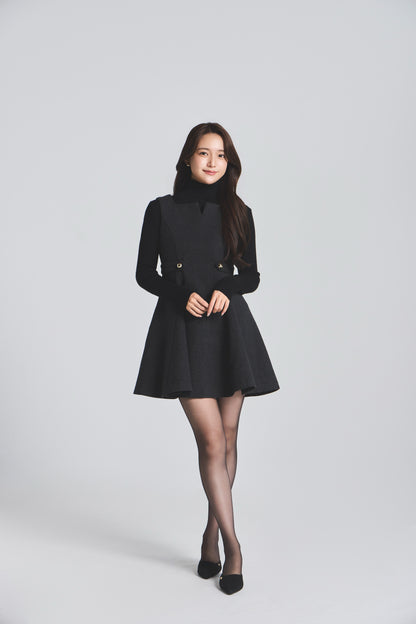 モデル身長：167cm 【ワンピース】カラー：black
