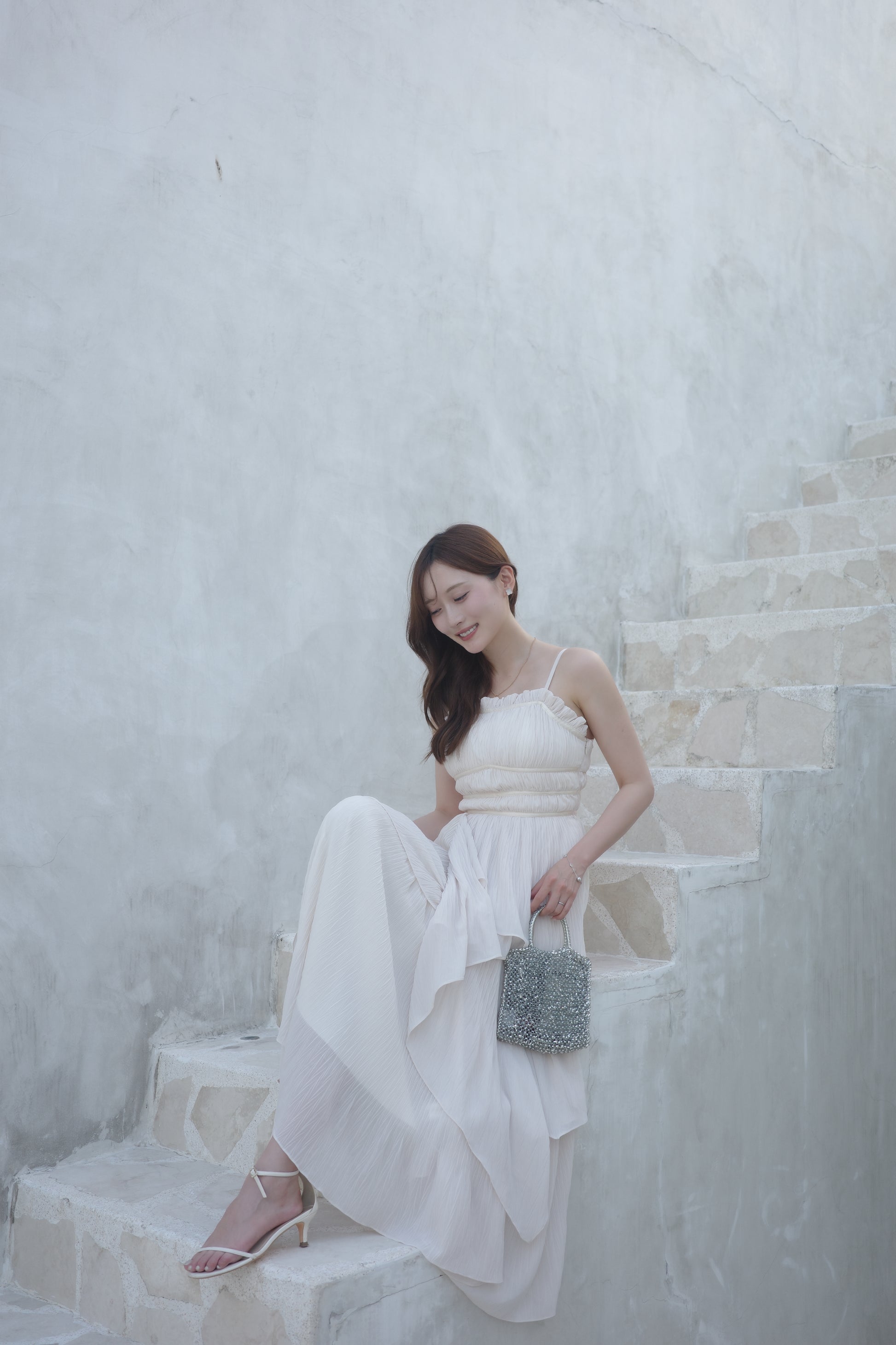 着用モデル：166cm サイズ：MM カラー：ivory