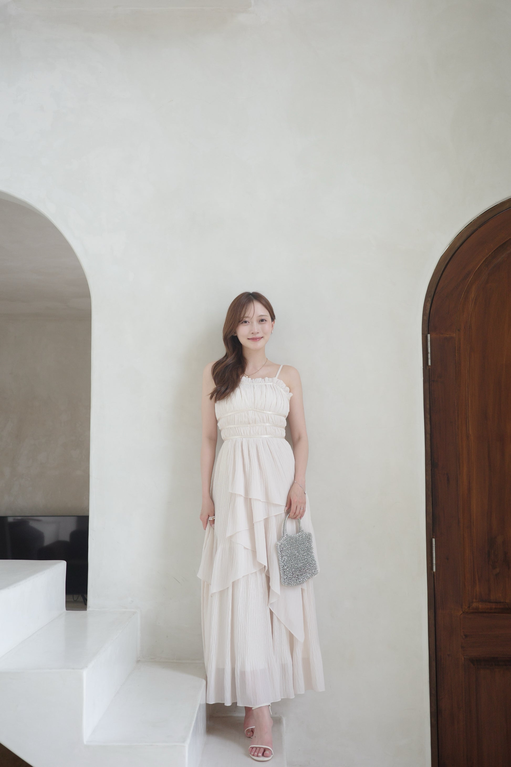 着用モデル：166cm サイズ：MM カラー：ivory