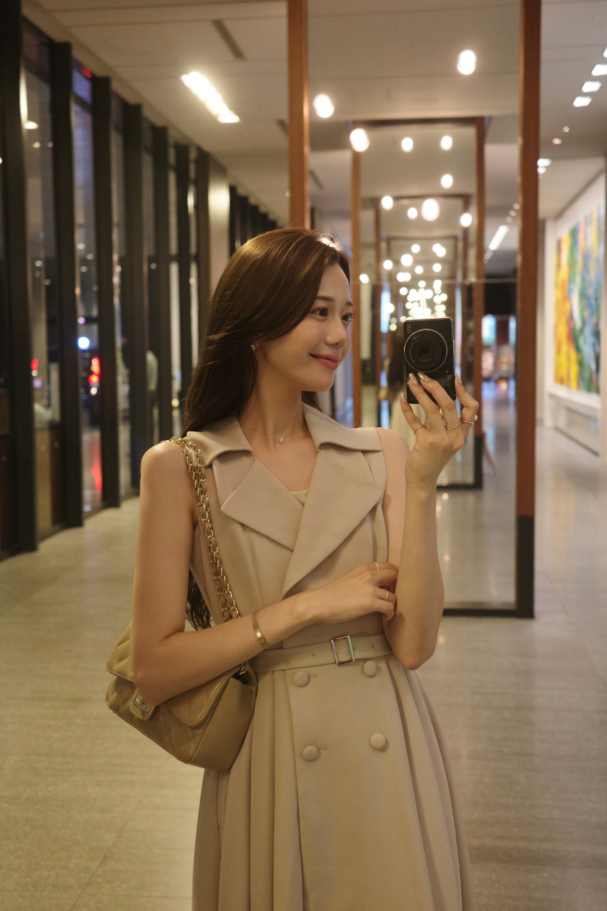 着用モデル：171cm カラー：beige サイズ：MM