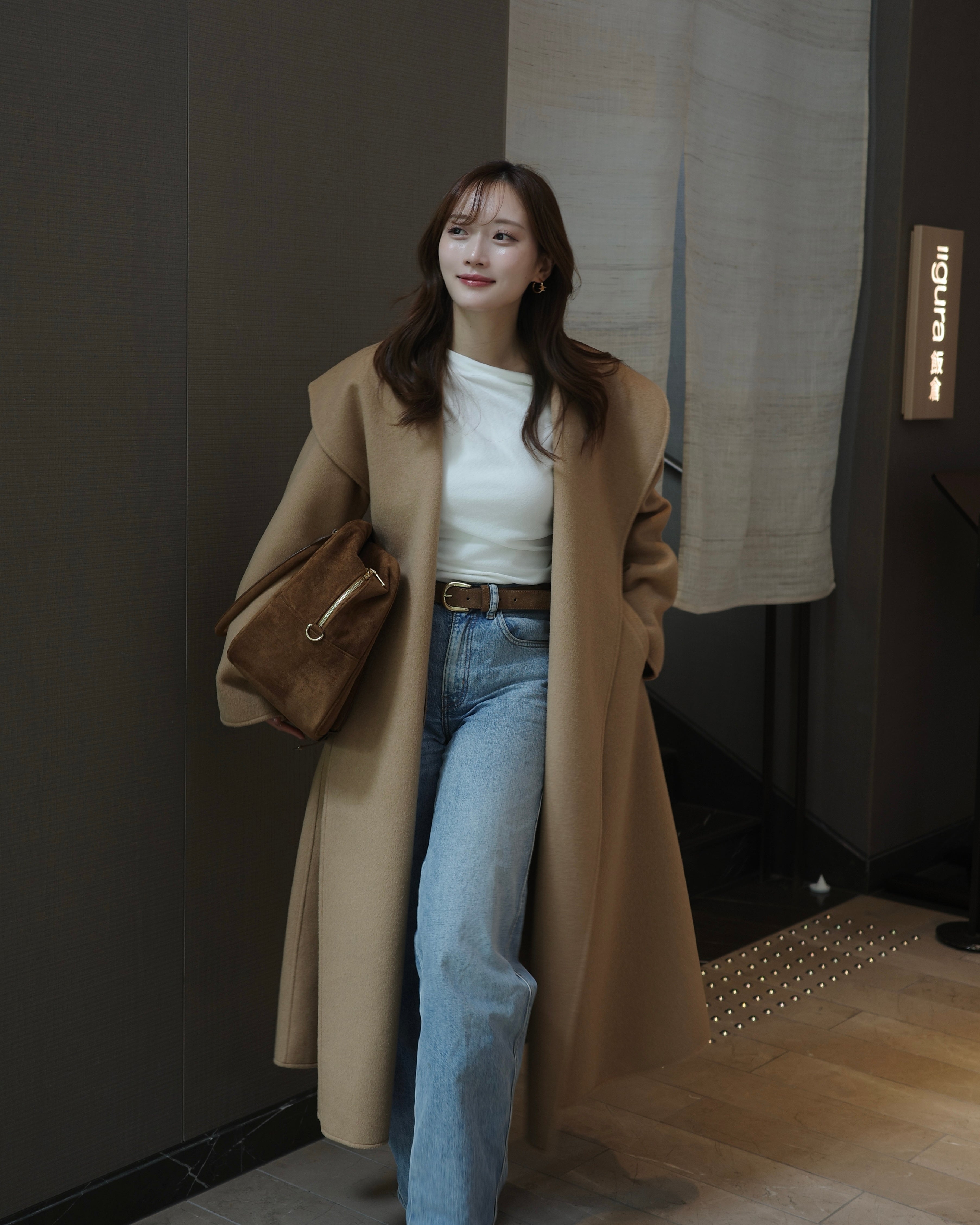 ショールカラーウールロングコート – poláura OFFICIAL ONLINE STORE