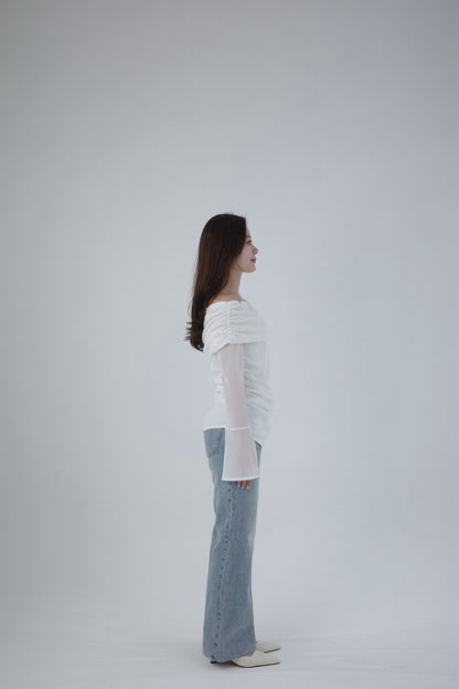 モデル身長：155cm　サイズ：FREE　カラー：white