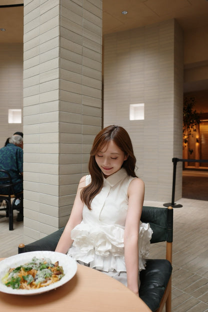 着用モデル：166cm カラー：white