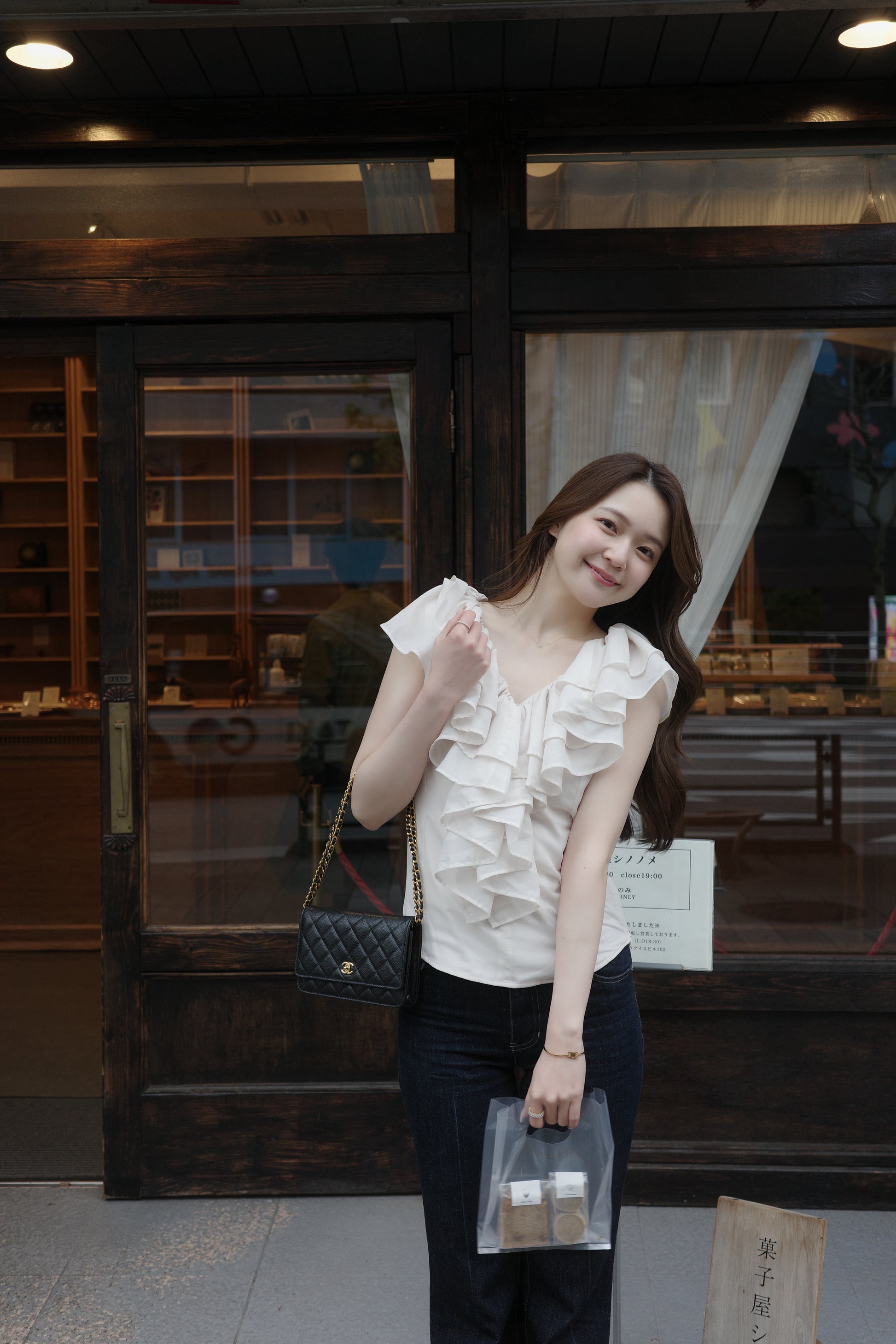 着用モデル：167cm カラー：beige