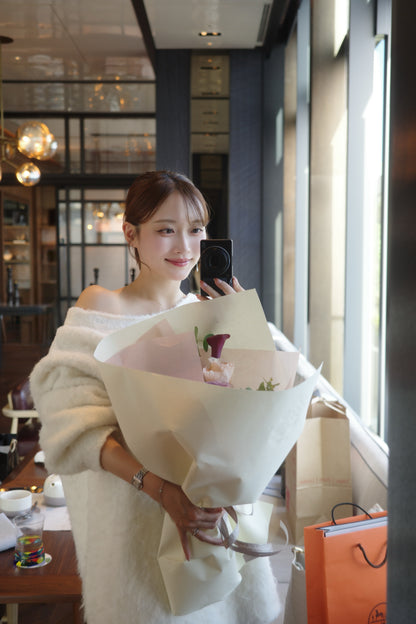 モデル身長：166cm カラー：offwhite