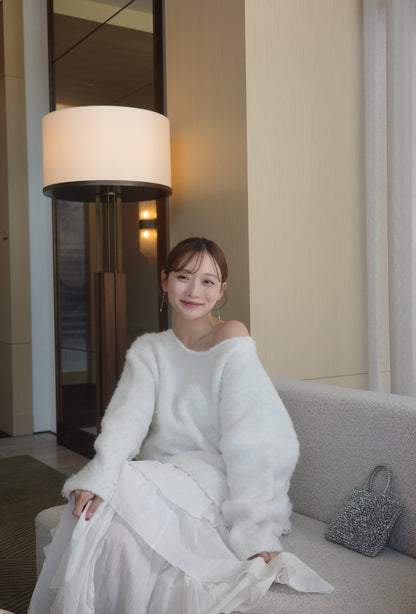 モデル身長：166cm カラー：offwhite