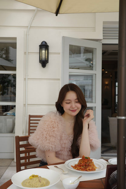 着用モデル：167cm カラー：pink beige