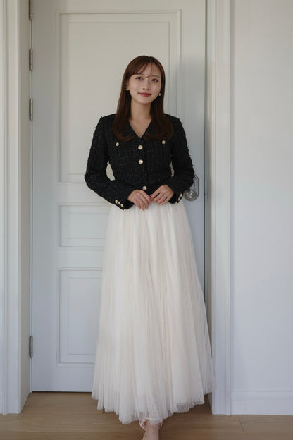 モデル身長：166cm　トップスカラー：black