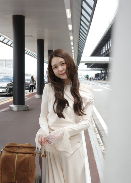 着用モデル：167cm カラー：ivory