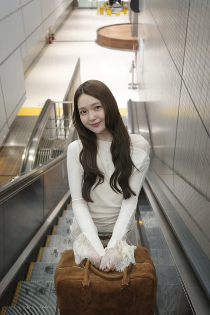 着用モデル：167cm カラー：ivory