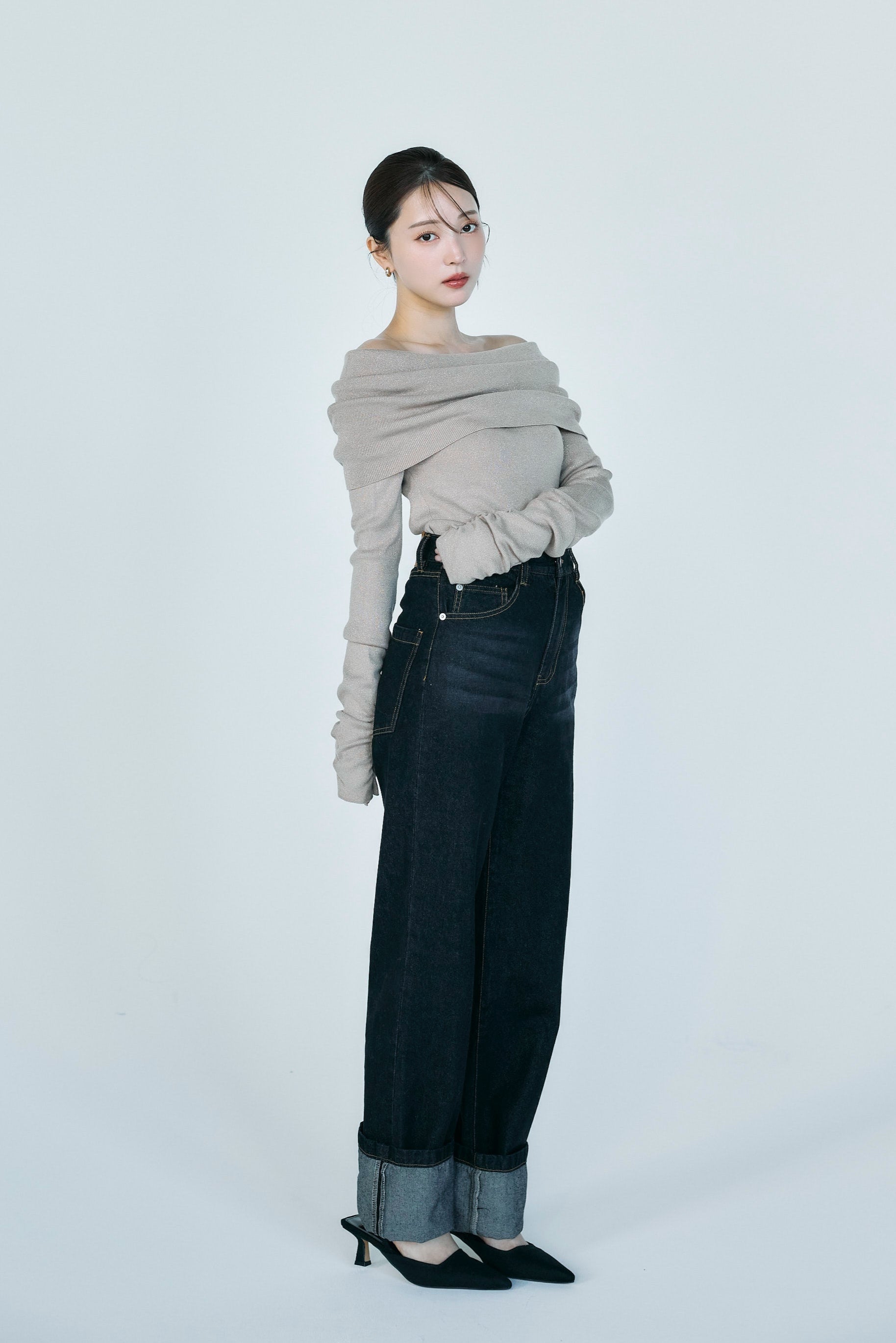 別注】＜NEEDBY heritage＞CLAIRE ロールアップストレートデニム