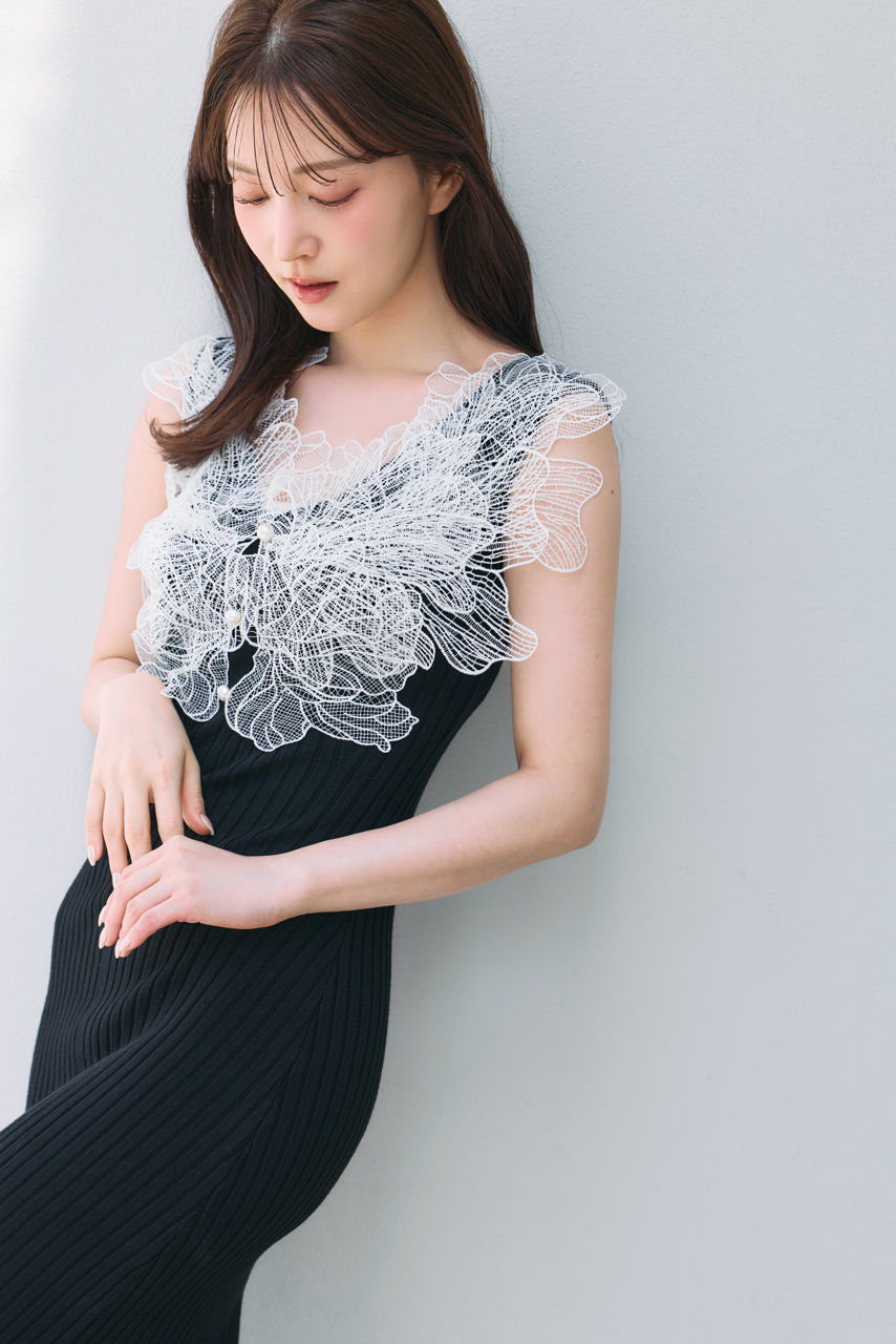 レースフリルニットワンピース – poláura OFFICIAL ONLINE STORE