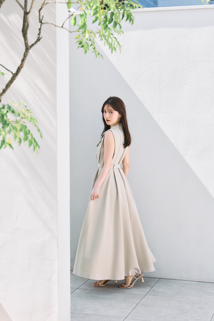 着用モデル：160cm サイズ：MM カラー：beige