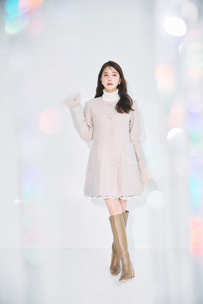 モデル身長：160cm サイズ：Sカラー：beige