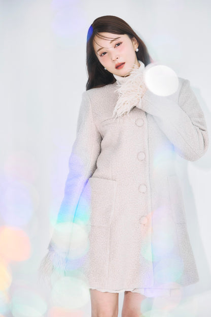 モデル身長：160cm サイズ：Sカラー：beige