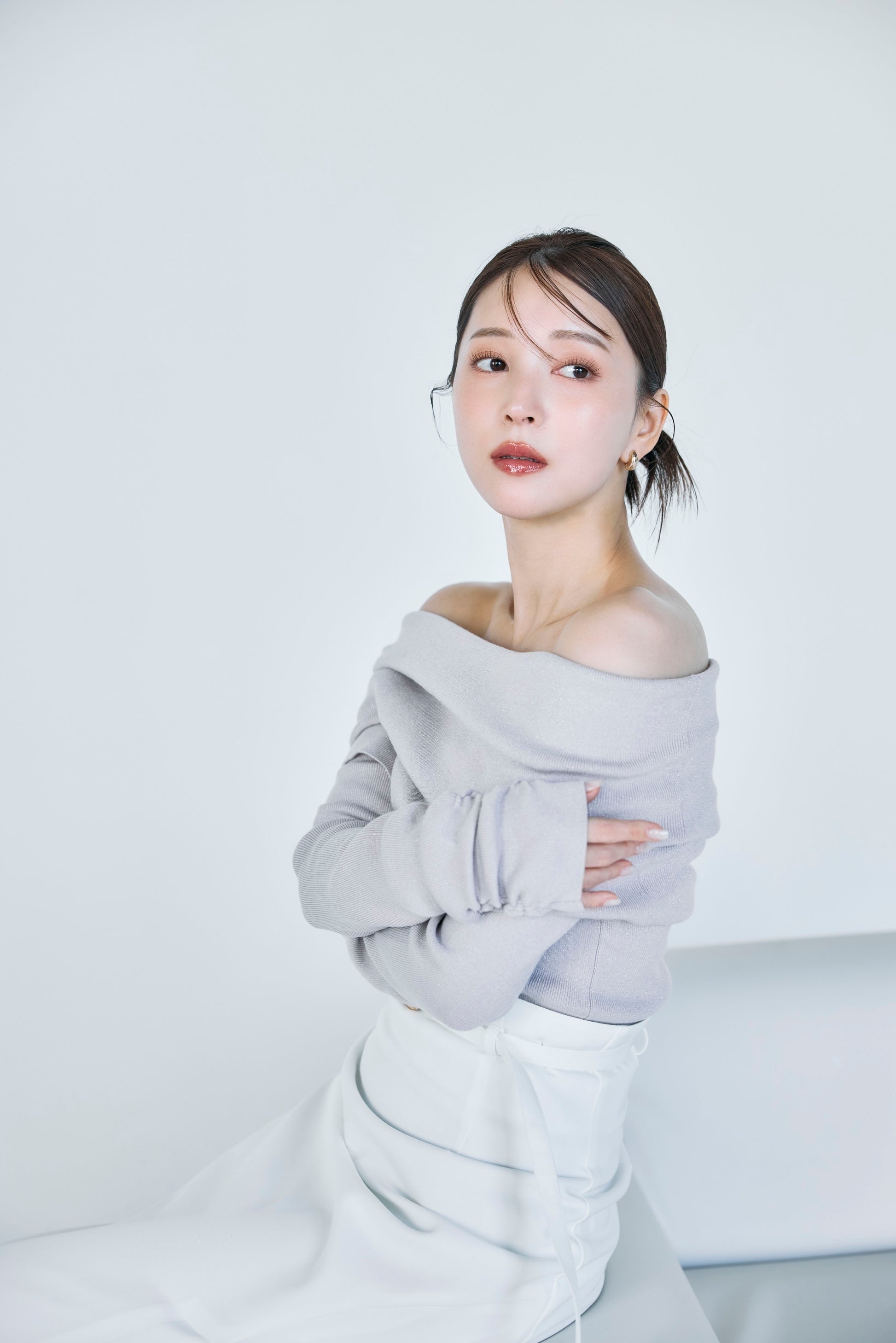 モデル身長：160cm　サイズ：M　カラー：white
