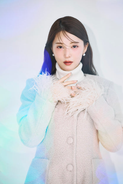 モデル身長：160cm サイズ：Sカラー：beige