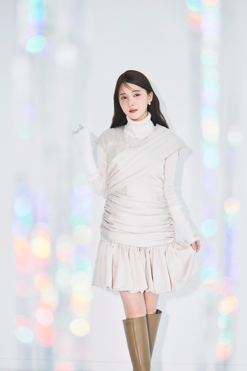 ホイップバルーンサテンドレス – poláura OFFICIAL ONLINE STORE