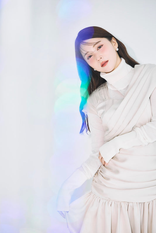 ホイップバルーンサテンドレス