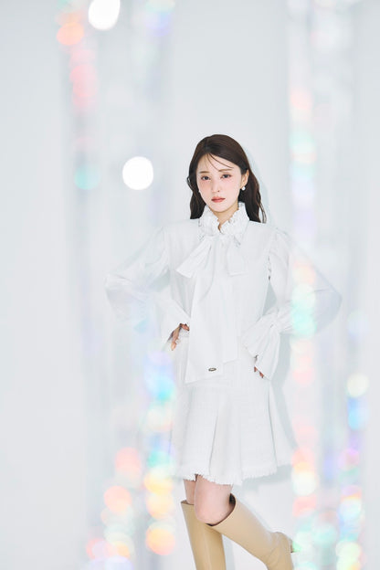 モデル身長：160cm カラー：off white