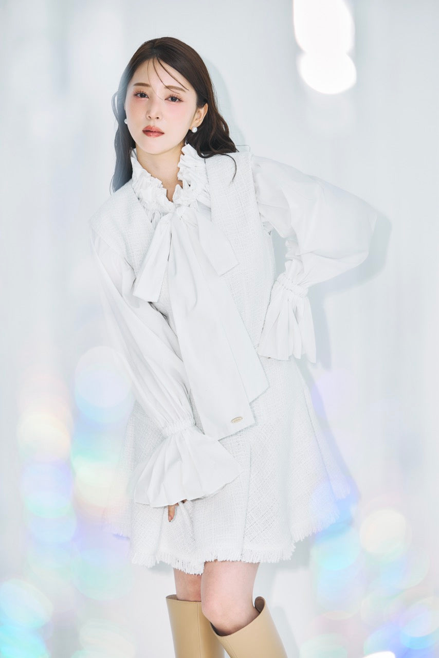 モデル身長：160cm カラー：off white