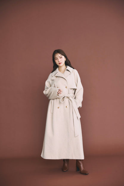 モデル身長：160cm カラー：beige