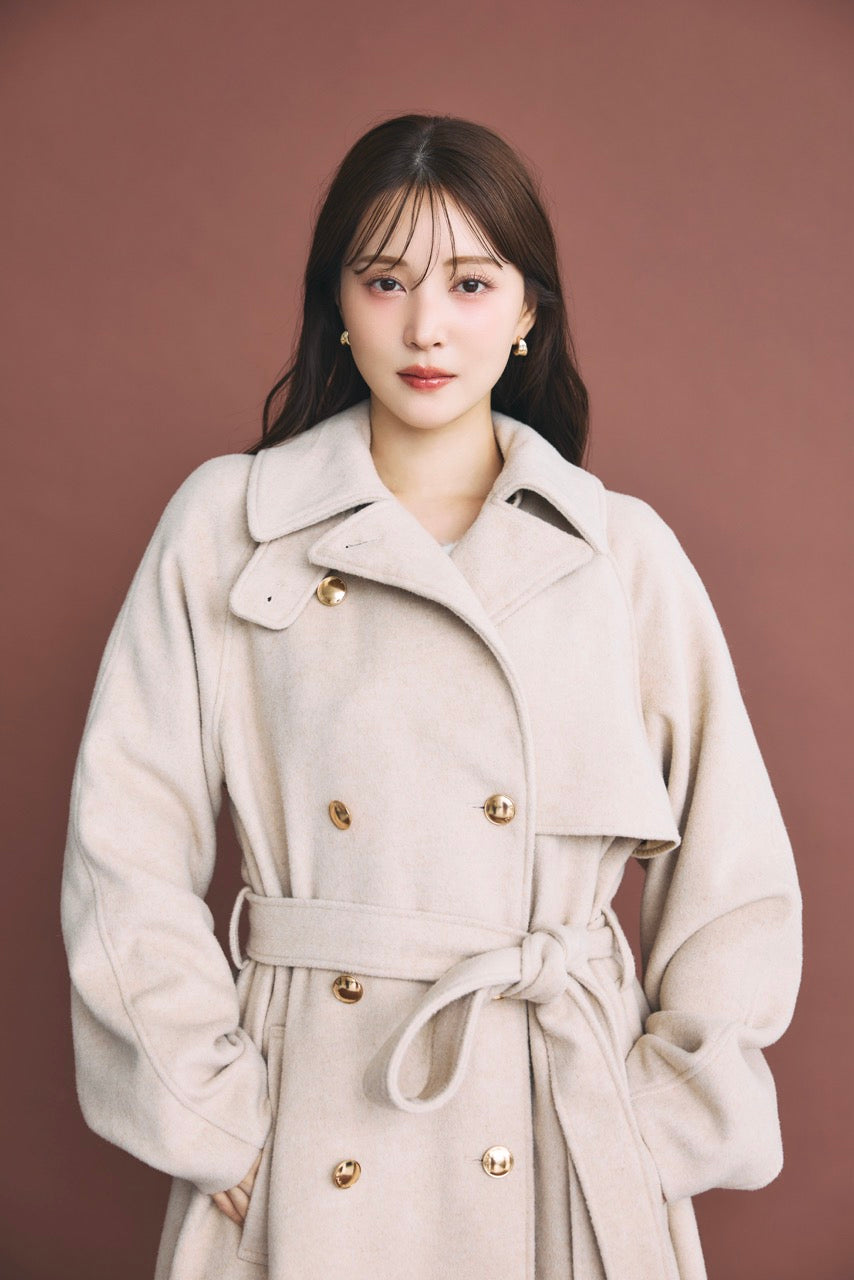 モデル身長：160cm カラー：beige