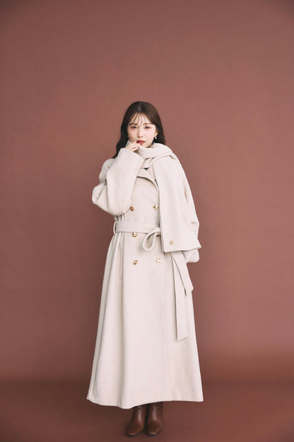 モデル身長：160cm カラー：beige