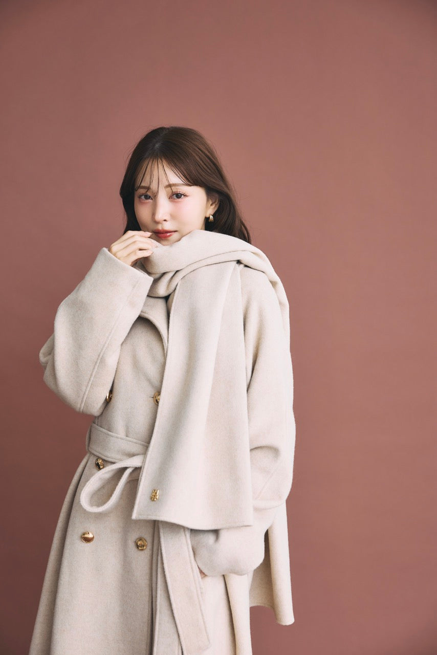 モデル身長：160cm カラー：beige