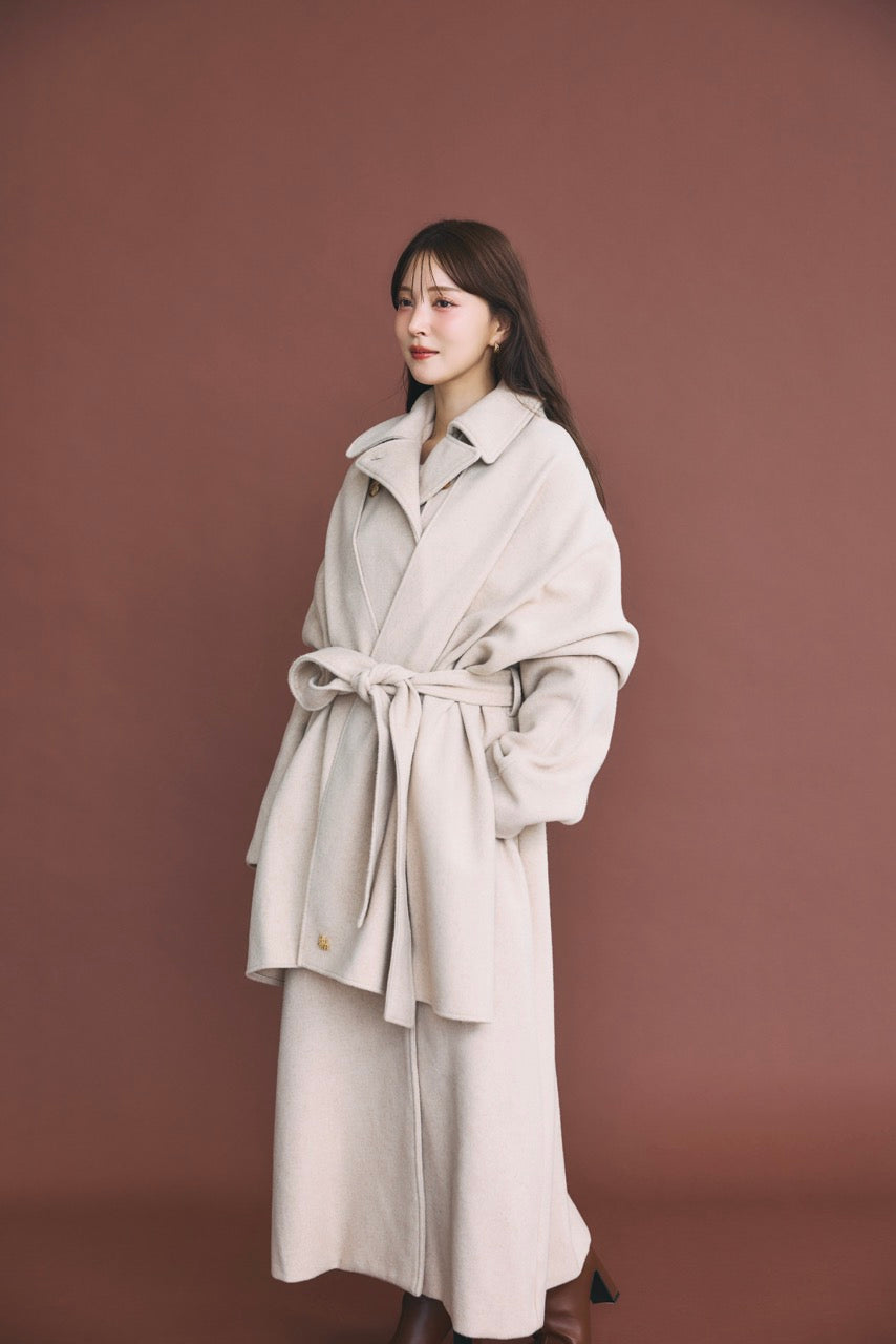 モデル身長：160cm カラー：beige