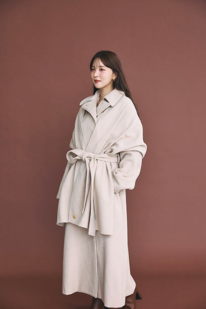 モデル身長：160cm カラー：beige