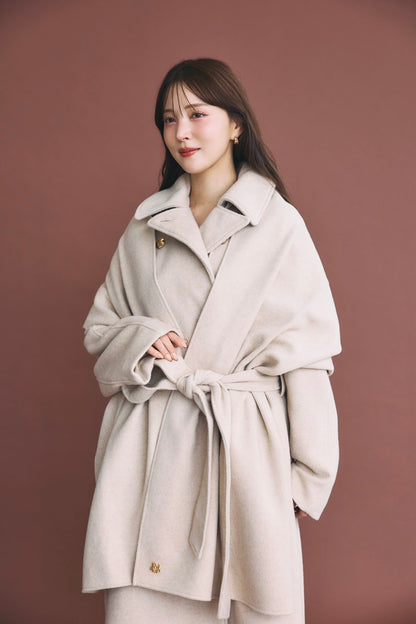 モデル身長：160cm カラー：beige