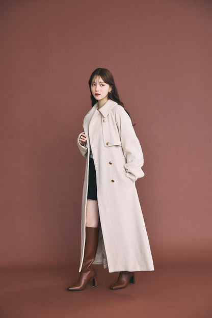 モデル身長：160cm カラー：beige