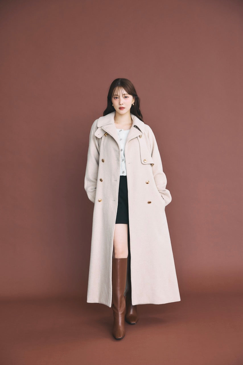 新品未使用　polaura ウールロングトレンチコート　ロングコート MANY WAYウールロングトレンチコート – poláura OFFICIAL ONLINE STORE