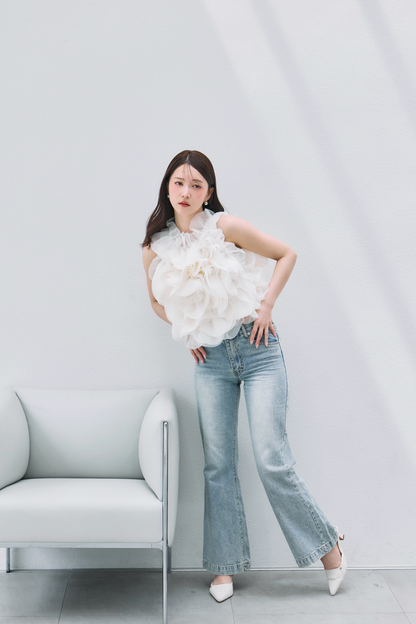 着用モデル：160cm カラー：off white