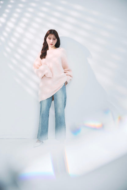 モデル身長：160cm カラー：light pink サイズ(ボトムス)：S