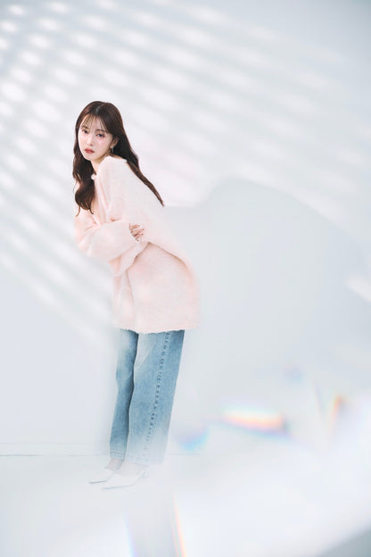 モデル身長：160cm カラー：light pink