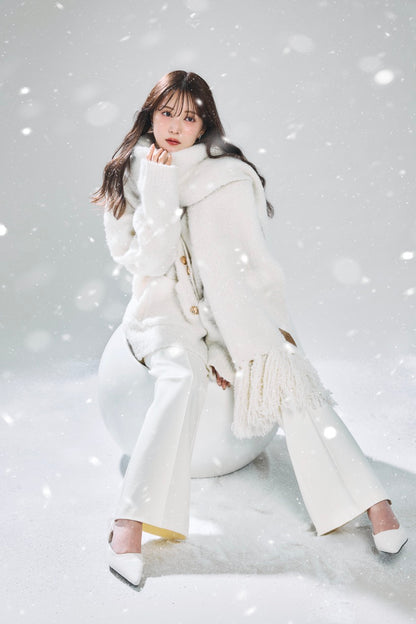 モデル身長：160cm カラー：white