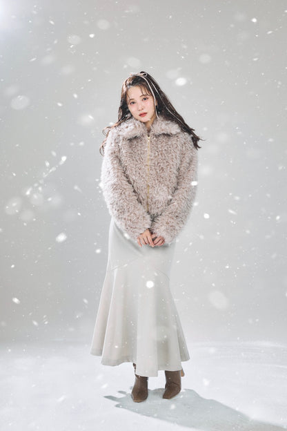 モデル身長：160cm カラー：beige