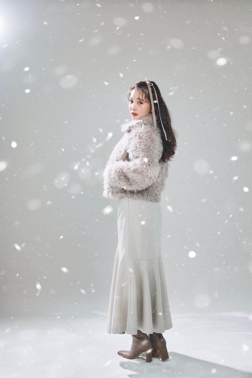 モデル身長：160cm カラー：beige